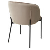 Стул DIANA BLUVEL-40 BEIGE, велюр / черный каркас М-City