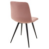 Стул CHILLI-X РОЗОВЫЙ #15, велюр / черный каркас М-City