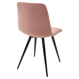 Стул CHILLI-X РОЗОВЫЙ #15, велюр / черный каркас М-City