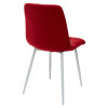 Стул CHILLI UF860-16B красный, ткань/ белый каркас М-City