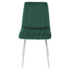 Стул DUBLIN G062-18 зеленый, велюр / белый каркас М-City