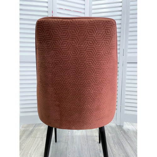 Стул NEPAL-P БРОНЗОВЫЙ ГЕКСАГОН, велюр 55/ 495/ черный каркас М-City