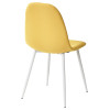 Стул CASSIOPEIA G064-25 желтый, ткань/ белый каркас М-City