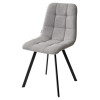 Стул CHILLI SQUARE TRF-08 теплый серый, ткань/ черный каркас М-City