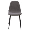 Стул LION антрацитовый меланж FC-09/ серый каркас М-City