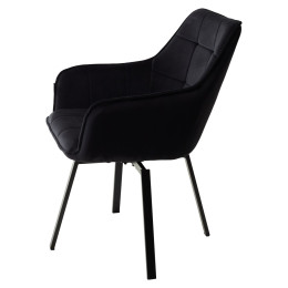 Стул MAVERICK BLUVEL-19 BLACK/ черный каркас, поворот.360 град. М-City