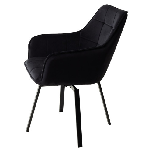 Стул MAVERICK BLUVEL-19 BLACK/ черный каркас, поворот.360 град. М-City