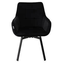 Стул MAVERICK BLUVEL-19 BLACK/ черный каркас, поворот.360 град. М-City