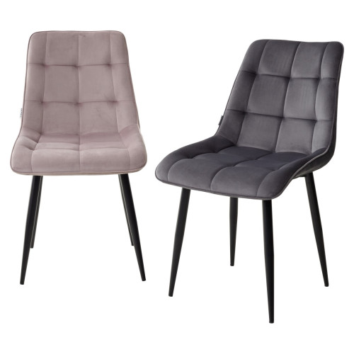 Стул CHIC BLUVEL-91 сиреневый / черный каркас М-City