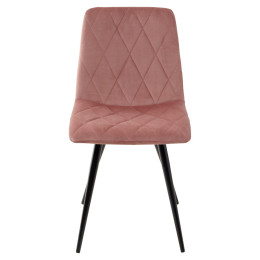 Стул CHILLI-X РОЗОВЫЙ #15, велюр / черный каркас М-City