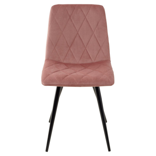 Стул CHILLI-X РОЗОВЫЙ #15, велюр / черный каркас М-City