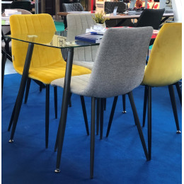 Стул DUBLIN G108-22 золотая осина/ черный каркас, велюр М-City