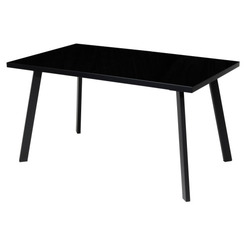 Стол ФИН 120 Черный, стекло/ Черный каркас М-City