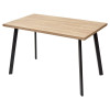 Стол ФИН 120 Дуб Канзас/ черный каркас М-City