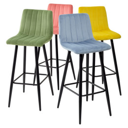 Барный стул DERRY G108-72 тоффи, велюр М-City