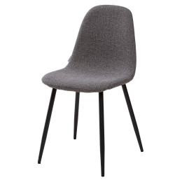 Стул LION антрацитовый меланж FC-09/ серый каркас М-City