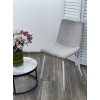 Стул TINTIN BLUVEL-03 LIGHT GREY / белый каркас М-City