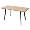 Стол ФИН 120 Дуб Канзас/ черный каркас М-City