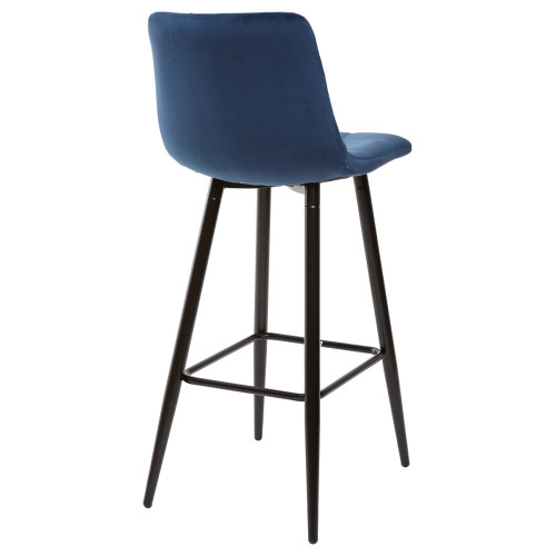 Барный стул LECCO UF910-18 NAVY BLUE, велюр М-City