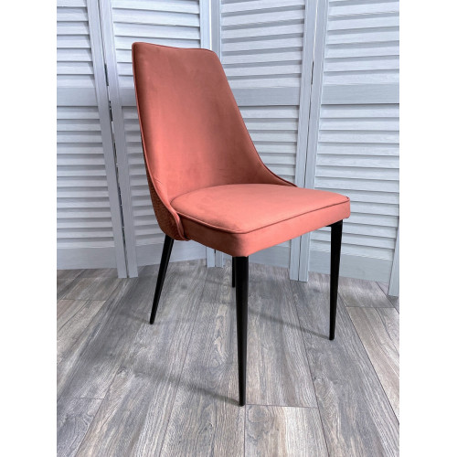 Стул NEPAL-P БРОНЗОВЫЙ ГЕКСАГОН, велюр 55/ 495/ черный каркас М-City