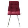 Стул CHILLI-Q SQUARE винный #16, велюр / белый каркас М-City