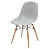 Стул BONNIE 292-DPP светло-серый с деревянными ножками М-City