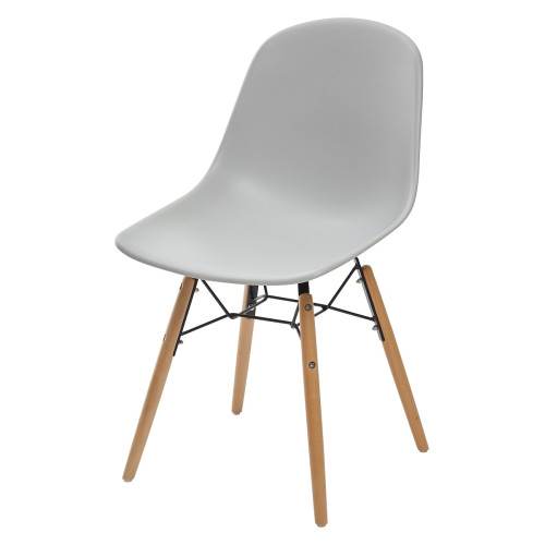 Стул BONNIE 292-DPP светло-серый с деревянными ножками М-City