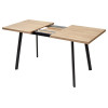Стол ФИН 120 Дуб Канзас/ черный каркас М-City