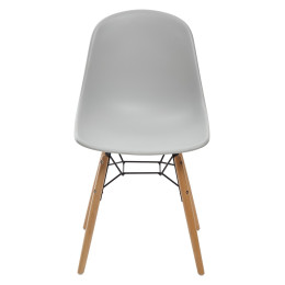 Стул BONNIE 292-DPP светло-серый с деревянными ножками М-City