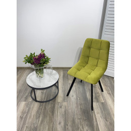 Стул CHILLI-Q SQUARE оливковый #H25, велюр / черный каркас М-City