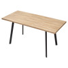 Стол ФИН 120 Дуб Канзас/ черный каркас М-City