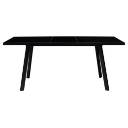 Стол ФИН 120 Черный, стекло/ Черный каркас М-City
