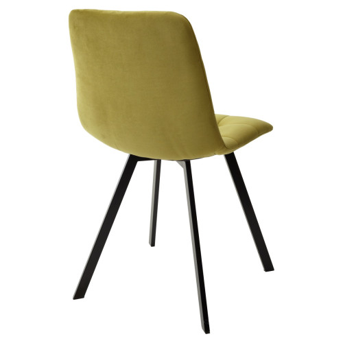 Стул CHILLI-Q SQUARE оливковый #H25, велюр / черный каркас М-City