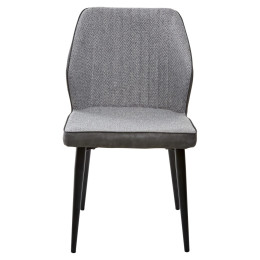 Стул SEATTLE TRF-08 теплый серый, ткань/ RU-07 серая сталь, PU М-City