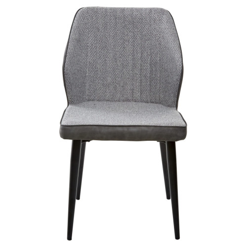 Стул SEATTLE TRF-08 теплый серый, ткань/ RU-07 серая сталь, PU М-City