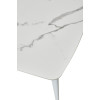 Стол ELIOT 120 GLOSS STATUARIO WHITE SINTERED STONE / WHITE М-City