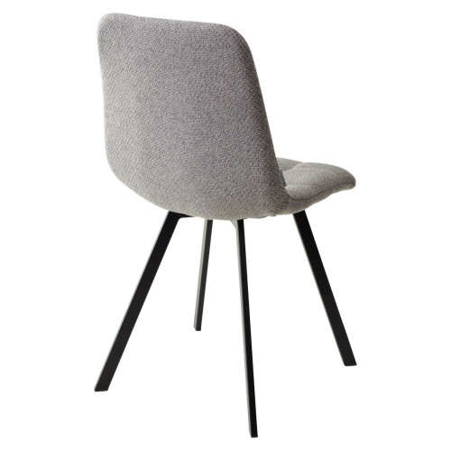 Стул CHILLI SQUARE TRF-08 теплый серый, ткань/ черный каркас М-City