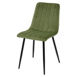 Стул DUBLIN G108-27 террариумный мох/ черный каркас, велюр М-City