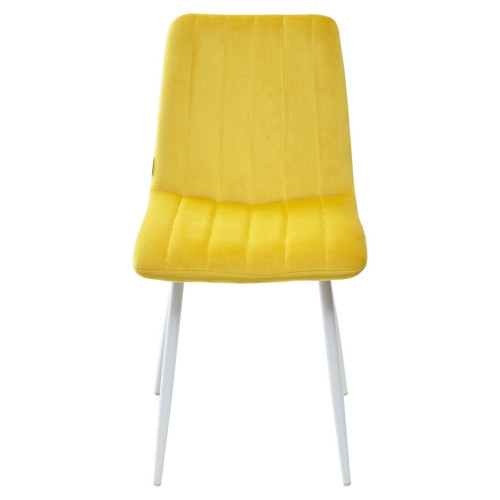 Стул DUBLIN G108-22 золотая осина, велюр / белый каркас М-City