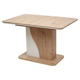 Стол SIRIUS Дуб Артисан/ Белый 120 М-City