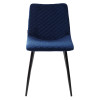 Стул TINTIN BLUVEL-86 NAVY BLUE / черный каркас М-City
