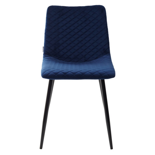 Стул TINTIN BLUVEL-86 NAVY BLUE / черный каркас М-City