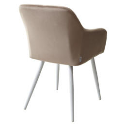 Стул BRANDY BLUVEL-40 бежевый/ белый каркас, М-City