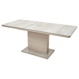 Стол ALTA 120 BEIGE/ CAPPUCINO глазурованное стекло М-City