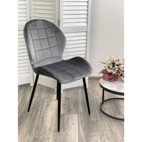Стул FLOWER BLUVEL-14 GREY, велюр М-City