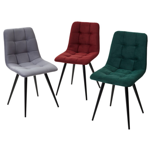 Стул CHILLI-Q зеленый #19, велюр / черный каркас М-City