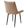 Стул Осло Молочный шоколад Vivaldi #V21, велюр / черный каркас M-City БЕЗ НДС