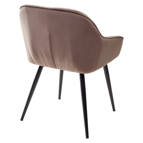 Стул BREEZE BLUVEL-38 LATTE, велюр/ черный каркас М-City
