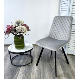 Стул DAIQUIRI BLUVEL-03 LIGHT GREY, велюр М-City
