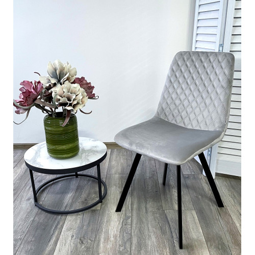 Стул DAIQUIRI BLUVEL-03 LIGHT GREY, велюр М-City